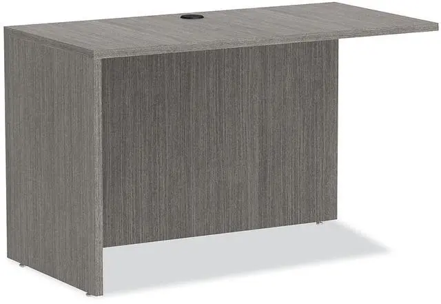 Alt view image 2 of 15 - Alera Valencia Series Reversible Return/Bridge Shell, 47.25w x 23.63d x 29.5h, Gray