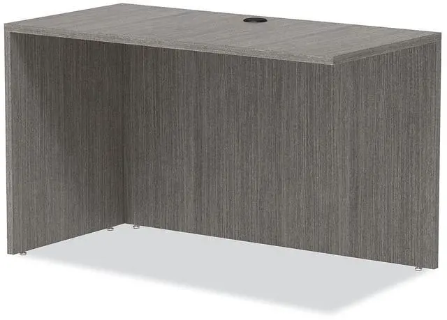 Alt view image 8 of 15 - Alera Valencia Series Reversible Return/Bridge Shell, 47.25w x 23.63d x 29.5h, Gray
