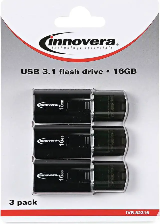 Alt view image 20 of 20 - Innovera USB 3.0 Flash Drive 16 GB 3/Pack 82316