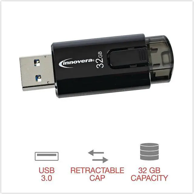 Alt view image 19 of 20 - Innovera USB 3.0 Flash Drive 32 GB 82032