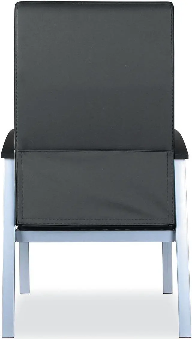 Alt view image 14 of 16 - Alera metaLounge Series High-Back Guest Chair 21.85" x 23.62" x 17.71" Black ML2419