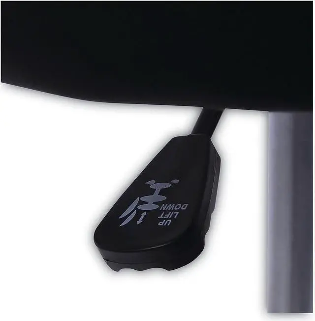 Alt view image 14 of 15 - Height Adjustable Lab Stool Black PU