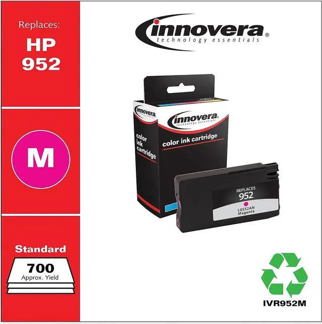 Alt view image 10 of 19 - Innovera Compatible Magenta Ink Cartridge Replacement for HP 952 L0S52AN