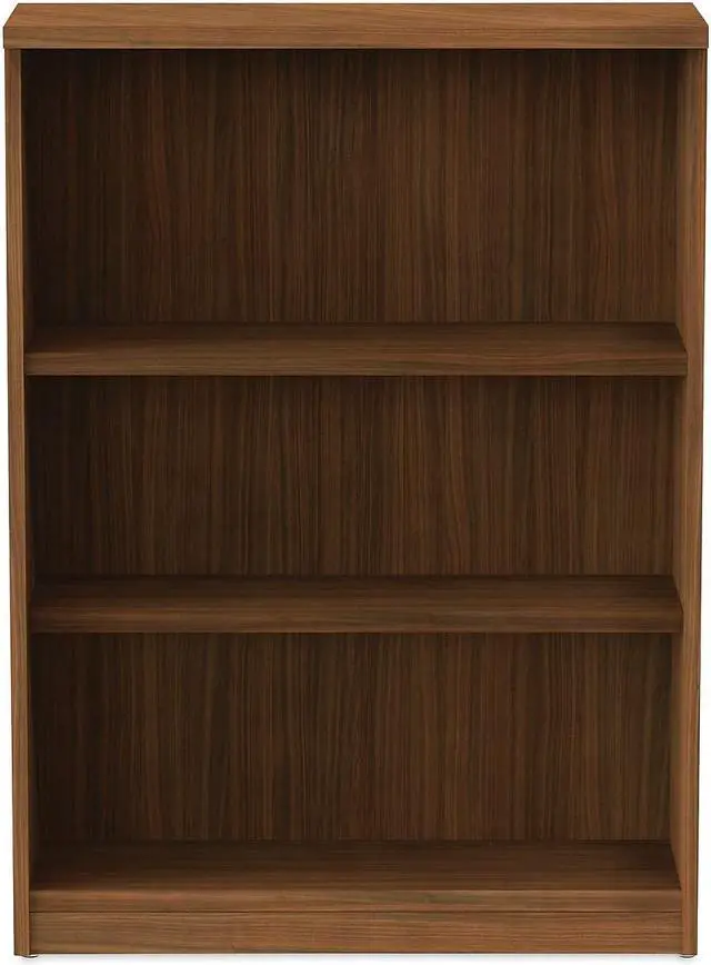 Alt view image 18 of 20 - Alera - VA634432WA - Alera Valencia Series Bookcase, Three-Shelf, 31 3/4w x 14d x 39 3/8h, Mod Walnut