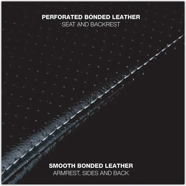 Alt view image 14 of 15 - Alera Maxxis Series Big and Tall Leather Chair Black/Chrome MS4419