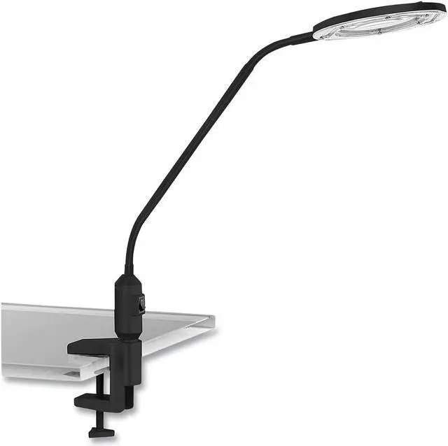 Alt view image 12 of 20 - Desktop LED Magnifier Lamp, 19" High, Black ALELEDM765B