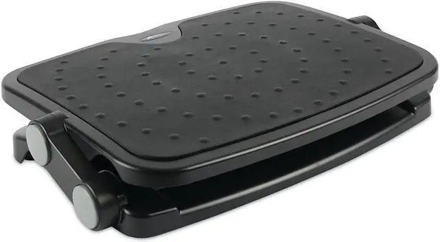Alt view image 16 of 19 - Alera Soft Cushioned Ergonomic Footrest 14w x 19 5/8d x 3 3/4 to 7 1/2h Black