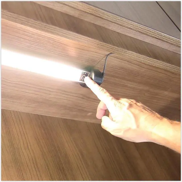 Alt view image 20 of 20 - Under Cabinet LED Strip Lamp, 2 Prong, 24"Wide, Black ALELEDUC24B