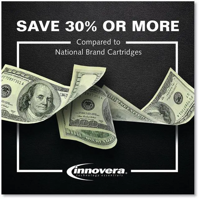 Alt view image 11 of 19 - Innovera Compatible Black High Yield Ink Cartridge Replacement for HP 952XL F6U19AN