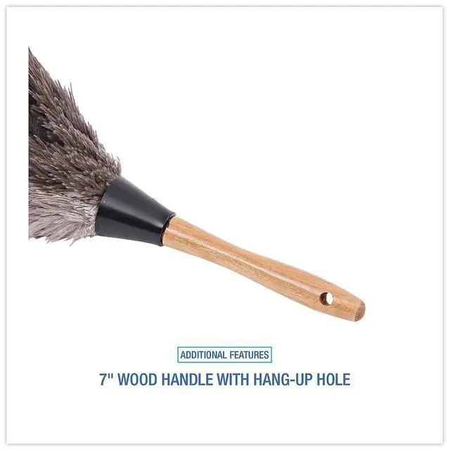 Alt view image 18 of 20 - Boardwalk Professional Ostrich Feather Duster 7" Handle 13FD