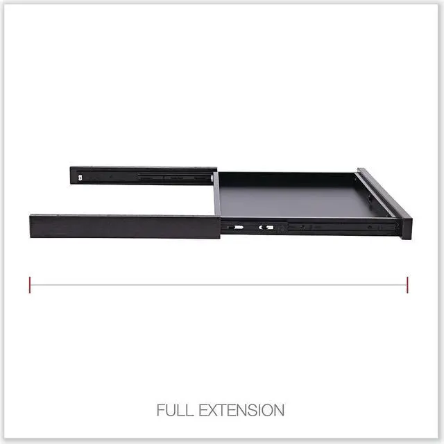 Alt view image 9 of 12 - Alera Valencia Series Center Drawer 24 1/2w x 15d x 2h Espresso VA312414ES