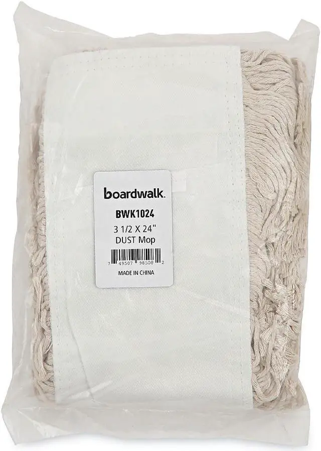 Alt view image 17 of 17 - Boardwalk Mop Head Dust Cotton 24 x 3 White 1024