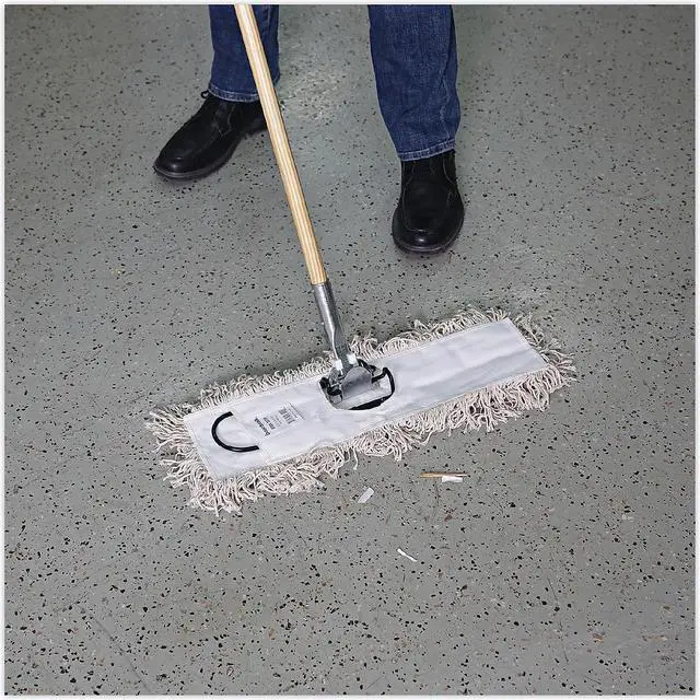Alt view image 7 of 8 - Boardwalk Mop Head Dust Cotton 18 x 3 White 1018