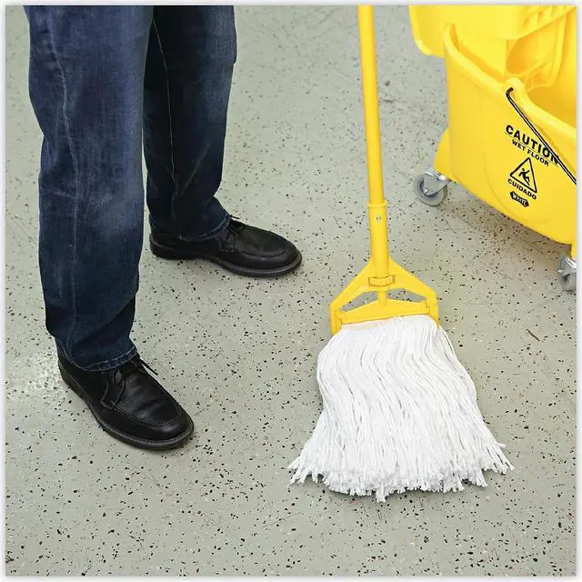 Alt view image 7 of 9 - Boardwalk Premium Cut-End Wet Mop Heads Rayon 16oz White 12/Carton 216RCT
