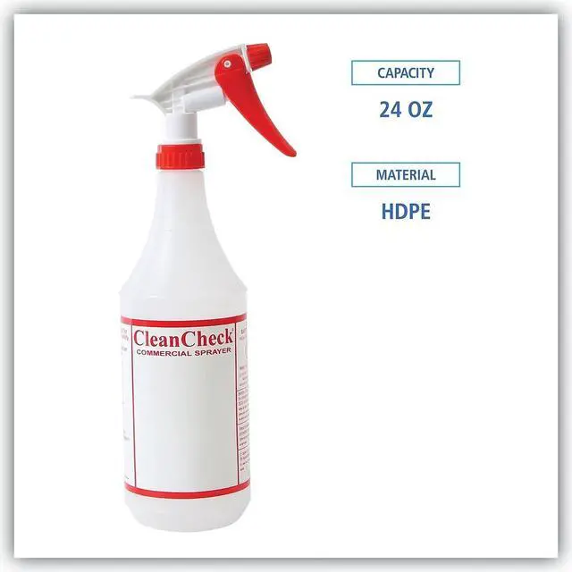 Alt view image 12 of 12 - Boardwalk Trigger Spray Bottle 32 oz Clear/Red HDPE 3/Pack 03010