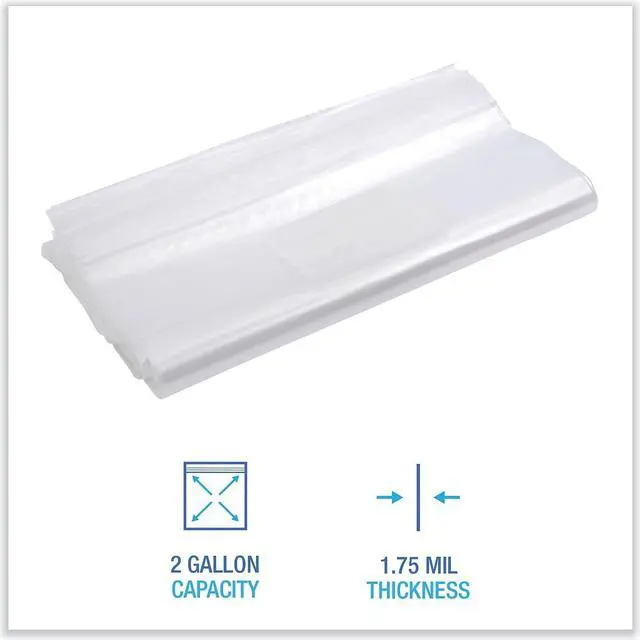 Alt view image 12 of 13 - Boardwalk Reclosable Food Storage Bags 2 Gal Clear LDPE 13 x 15 100/Box 2GALBAG