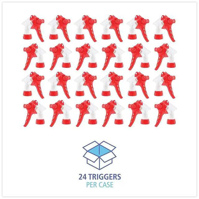 Alt view image 9 of 15 - Trigger Sprayer 250 f/24 oz Bottles, Red/White, 8"Tube, 24/Carton BWK09227