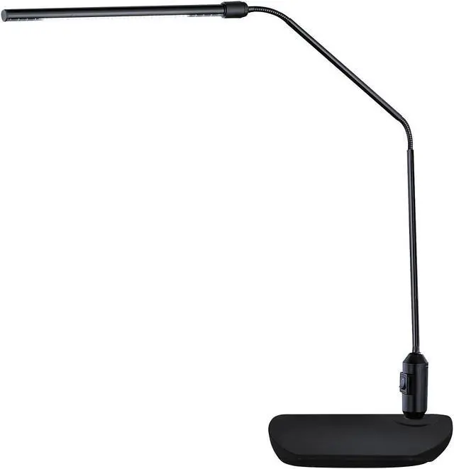 Alt view image 11 of 12 - Alera LED Desk Lamp With Interchangeable Base/Clamp 5.13"wx21.75"dx21.75"h Blk