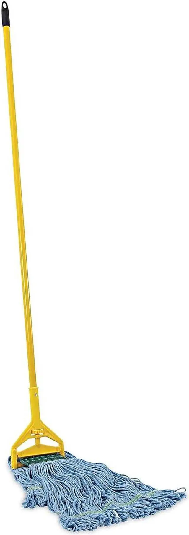 Alt view image 16 of 19 - Boardwalk 400MBC Looped-End Mop Kit, Medium, 60 Inch Metal/Polypropylene Handle, Blue/Yellow