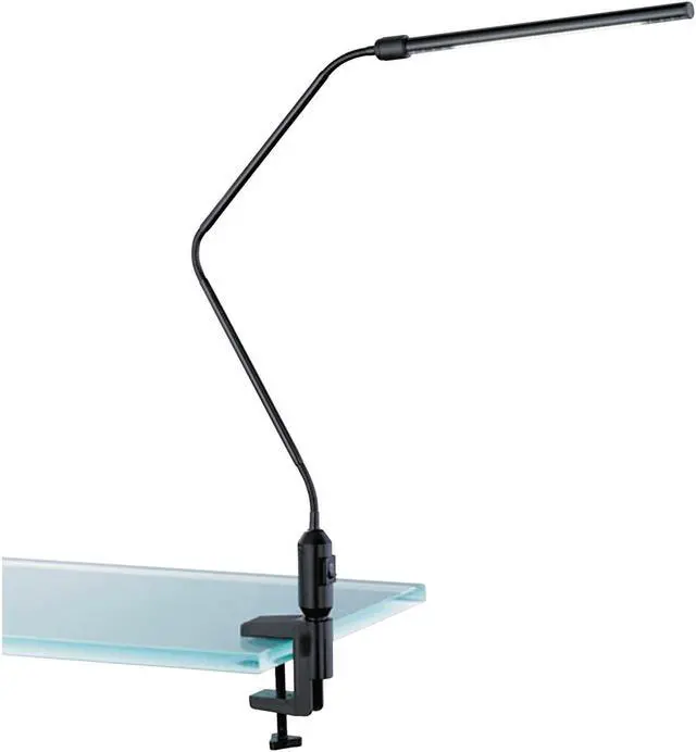 Alt view image 12 of 12 - Alera LED Desk Lamp With Interchangeable Base/Clamp 5.13"wx21.75"dx21.75"h Blk