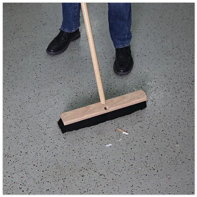 Alt view image 18 of 18 - Boardwalk Floor Brush Head 2 1/2" Black Tampico Fiber 18" 20218