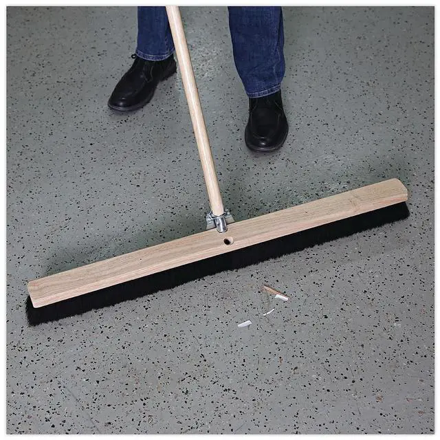 Alt view image 20 of 20 - Boardwalk Floor Brush Head 2 1/2" Black Tampico Fiber 36" 20236