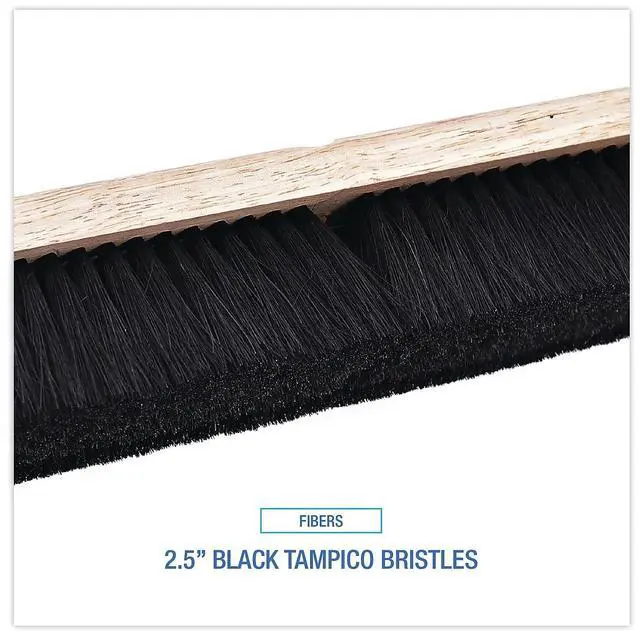 Alt view image 19 of 20 - Boardwalk Floor Brush Head 2 1/2" Black Tampico Fiber 36" 20236