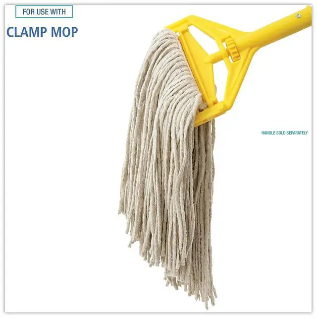 Alt view image 10 of 12 - Boardwalk Premium Cut-End Wet Mop Heads Cotton 16oz White 12/Carton 216CCT