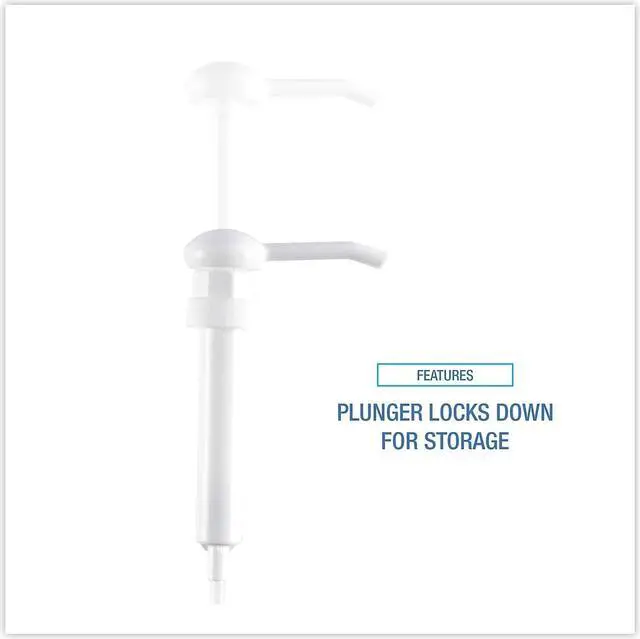 Alt view image 11 of 13 - Boardwalk Siphon Pump 1 oz/Pump Plastic White 13 1/4" 12/Carton 00417