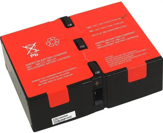 Alt view image 6 of 6 - American Battery APC RBC124 UPS Repacement Battery for APC UPS Units