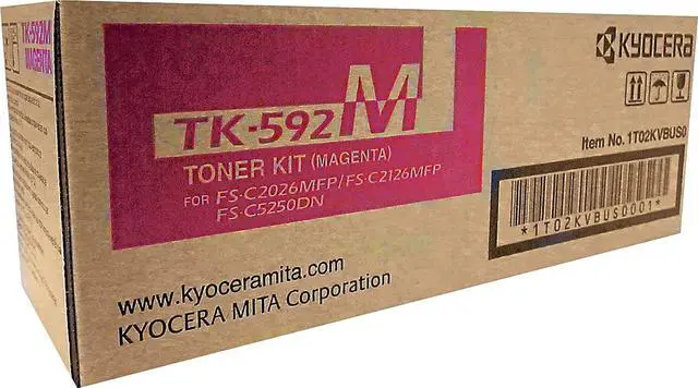 Alt view image 19 of 20 - Kyocera Copystar TK592M Laser Toner Cartridge Magenta