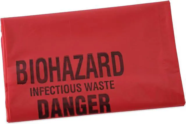 Main image of Boardwalk Linear Low Density Health Care Trash Can Liners 16 gal 1.3 mil 24 x 32 Red 250/Carton IW2432R