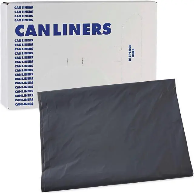 Alt view image 8 of 8 - Boardwalk Linear Low Density Industrial Can Liners 60 gal 1.3 mil 38 x 58 Gray 100/Carton G3858G