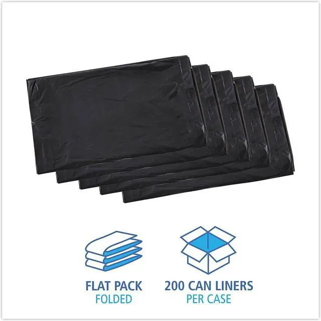 Alt view image 5 of 8 - Boardwalk Linear Low Density Industrial Can Liners 30 gal 0.65 mil 30 x 36 Black 200/Carton L3036H