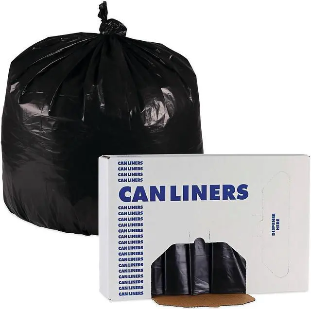 Alt view image 7 of 8 - Boardwalk Linear Low Density Industrial Can Liners 30 gal 0.65 mil 30 x 36 Black 200/Carton L3036H