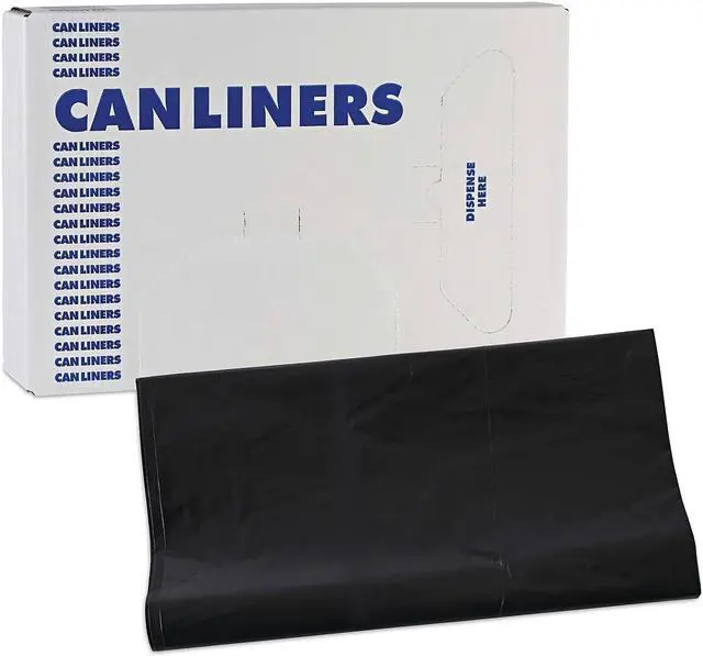 Alt view image 8 of 8 - Boardwalk Linear Low Density Industrial Can Liners 56 gal 1.7 mil 43 x 47 Black 100/Carton G4347HBL