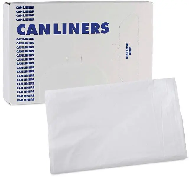 Alt view image 10 of 10 - Boardwalk Linear Low Density Industrial Can Liners 16 gal 0.5 mil 24 x 32 White 500/Carton W2432X