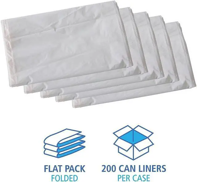 Alt view image 4 of 8 - Boardwalk Linear Low Density Industrial Can Liners 30 gal 0.7 mil 30 x 36 White 200/Carton VW3036X
