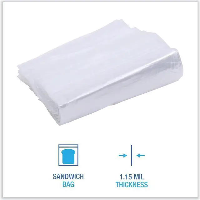 Alt view image 12 of 15 - Boardwalk Reclosable Food Storage Bags Sandwich Bags 7 x 8 500/Box SANDWICHBAG