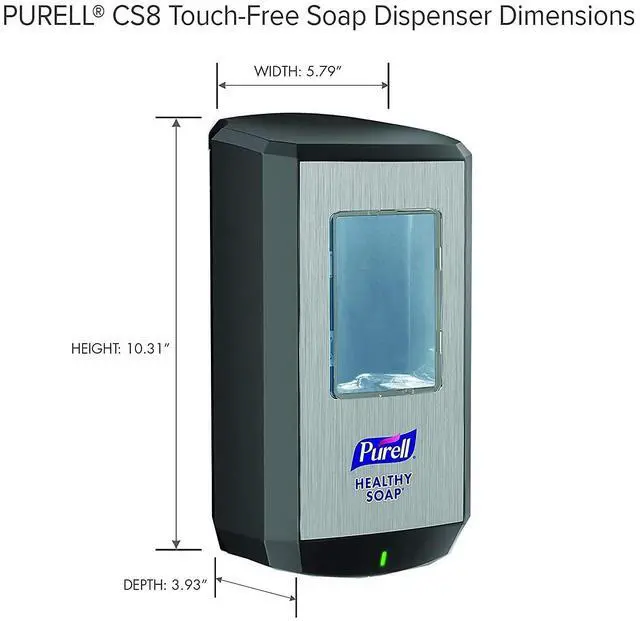 Alt view image 2 of 8 - Purell CS8 Touch Free Soap Dispenser Graphite 7834-01
