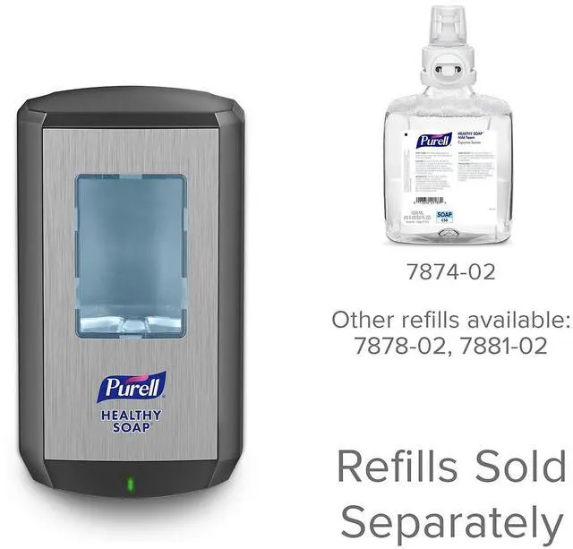 Alt view image 5 of 8 - Purell CS8 Touch Free Soap Dispenser Graphite 7834-01