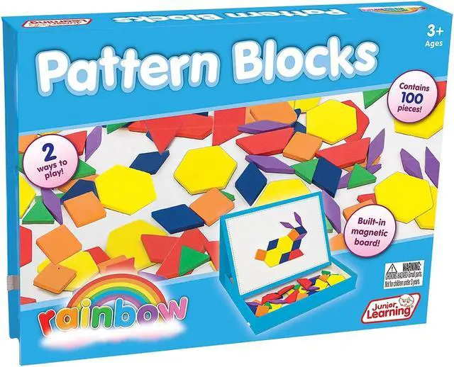 Alt view image 3 of 7 - JUNIOR LEARNING RAINBOW PATTERN BLOCKS