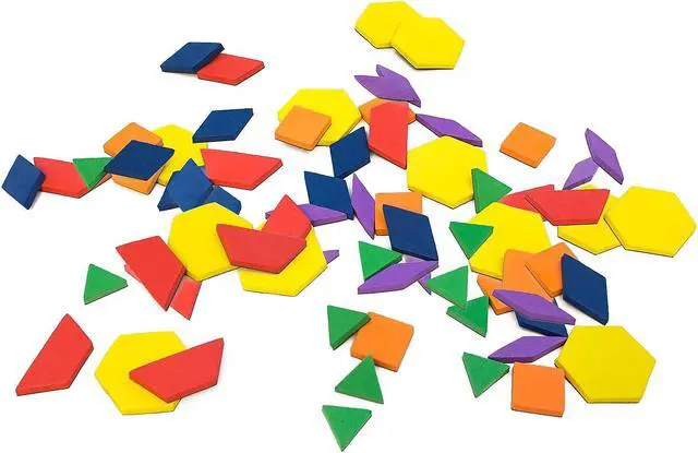 Alt view image 6 of 7 - JUNIOR LEARNING RAINBOW PATTERN BLOCKS