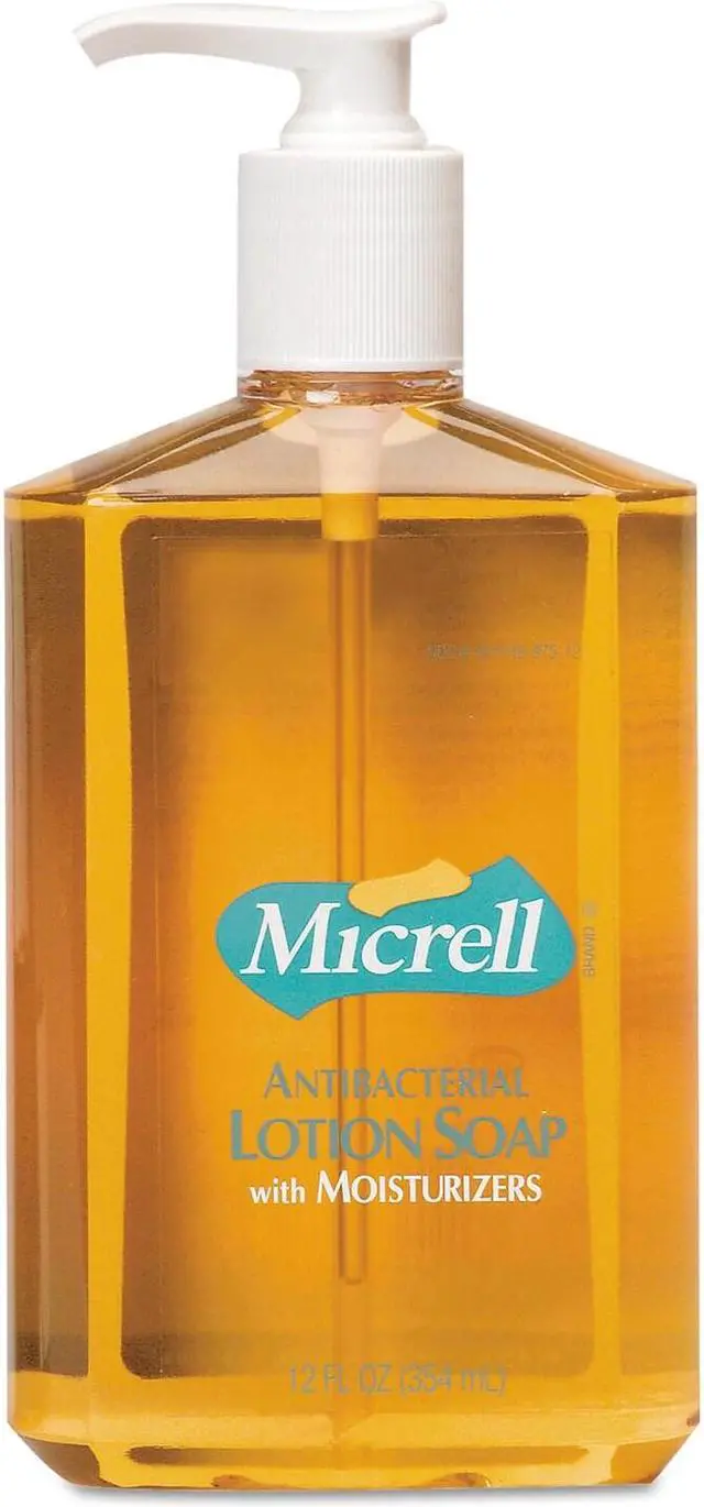 Alt view image 3 of 9 - Antibacterial Lotion Soap, 12oz Pump Bottle, PK12 GOJO 9759-12