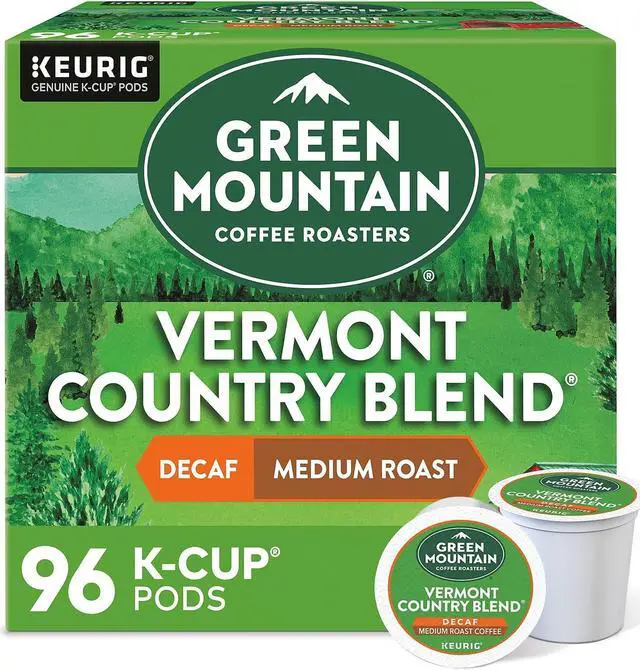 Main image of Green Mountain Coffee Vermont Country Blend Decaf Coffee K-Cups