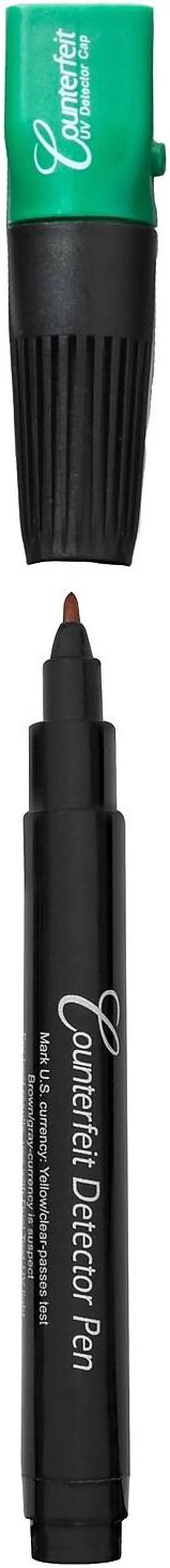 Alt view image 2 of 12 - Dri-Mark Smart Money Counterfeit Detector Pen with Reusable UV LED Light 351UVB