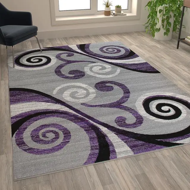 Alt view image 16 of 18 - Genuine Joe Indoor Mat Vinyl Backing 4'x6' Charcoal 55461