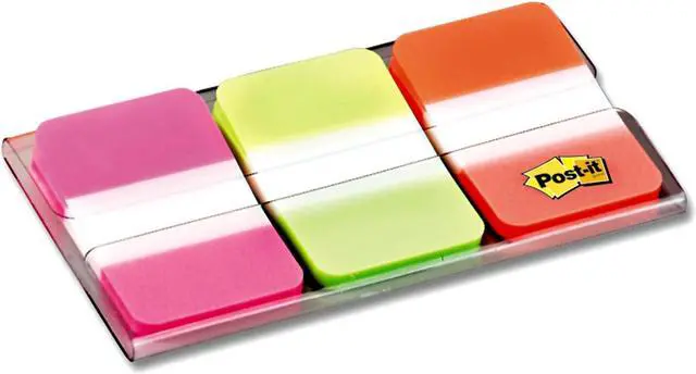 Alt view image 18 of 18 - Post-It Tabs 1" Tabs, 1/5-Cut Tabs, Assorted Brights, 1" Wide, 66/Pack 686PGO