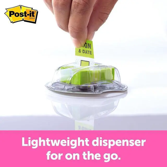 Alt view image 19 of 20 - 3M 680HVSD Flag Dispenser    Sign & Date    Bright Green  200 Flags per Dispenser