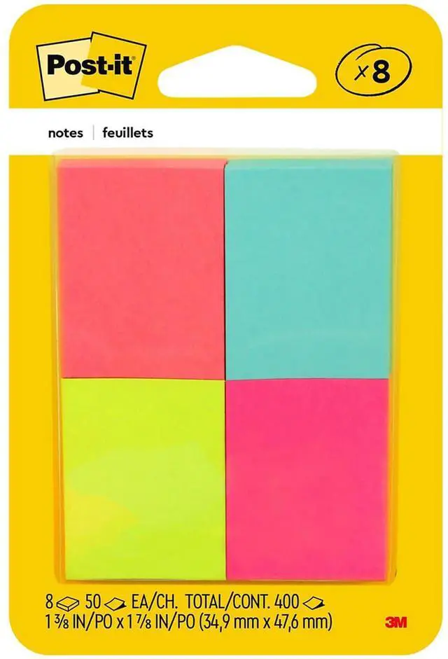 Alt view image 17 of 20 - Post-it Original Pop-up Refill Alternating Cape Town Colors 3 x 3 100-Sheet 12/Pack R330NALT